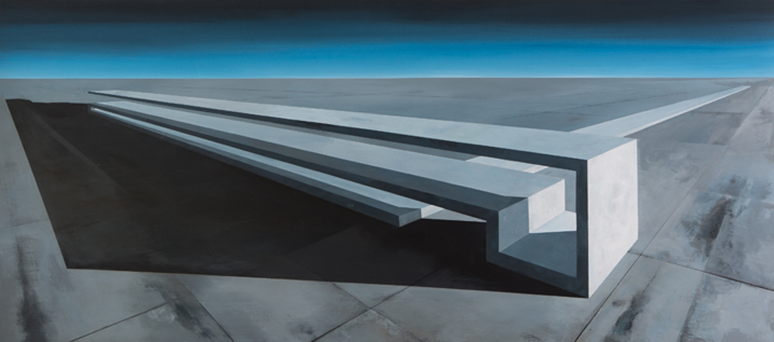 Persistencia del vacío, mixta sobre tabla /  80 x 180 cm / 2015