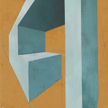 Forma X /mixta sobre cartón corrugado / 40 x 120 cm/2009