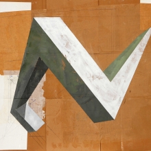 Forma I /mixta sobre cartón corrugado / 100 x 85 cm/2009