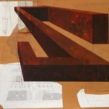 Forma XI /mixta sobre cartón corrugado / 65 x 100 cm/2008