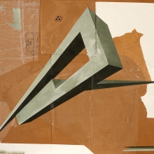 Forma IV /mixta sobre cartón corrugado / 100 x 85 cm/2009