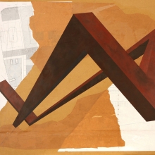 Forma VI /mixta sobre cartón corrugado / 100 x 85 cm/2010