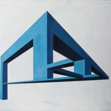 Figura imposible II / 46 x 53 cm mixta sobre tabla / 2012
