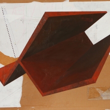 Forma VIII /mixta sobre cartón corrugado / 100 x 65 cm/2009